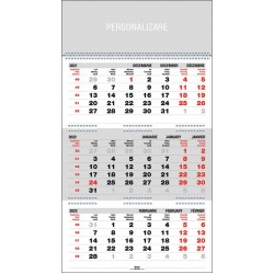 Calendar perete EGO Triptic Pliat